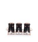 Σετ Μπαχαρικών Με Μεταλλικό Στάντ 3Τμχ.