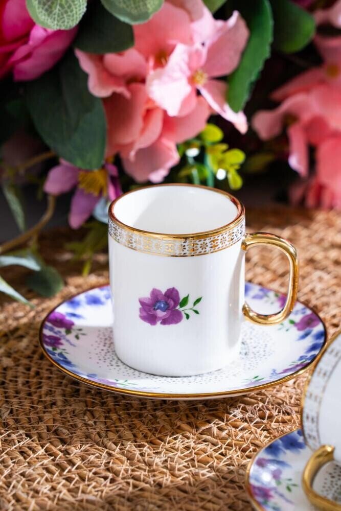 Acar Ashley Σετ 6 Φλυτζάνια Ελληνικού Καφέ - 90 ml