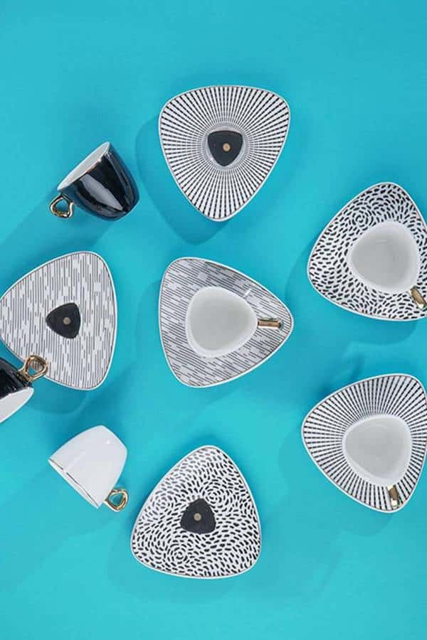 Freedom Φλυτζάνια Ελληνικού Καφέ Πορσελάνης 6Τμχ.