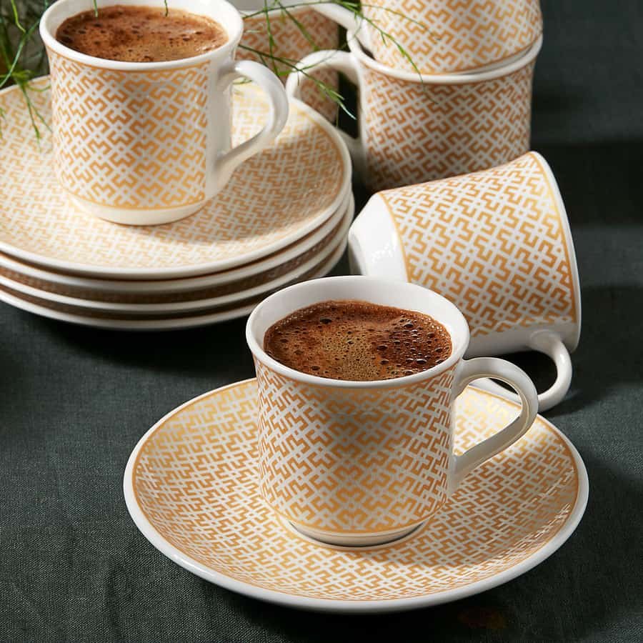 Apricot Vivi Bronze Σετ Φλυτζανιών Καφέ 6Τμχ. - Image 2