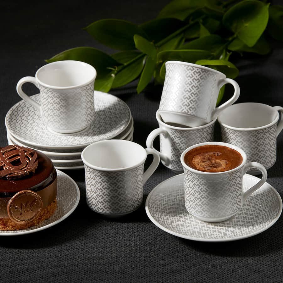 Apricot Vivi Platin Σετ Φλυτζάνια Καφέ 6 Ατόμων