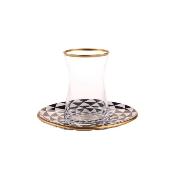 Karaca Black Gold Σετ Τσαγιού 6Τμχ.