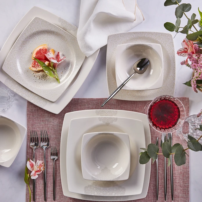 Σετ Δείπνου Πορσελάνης 6 Ατόμων 24 Τμχ