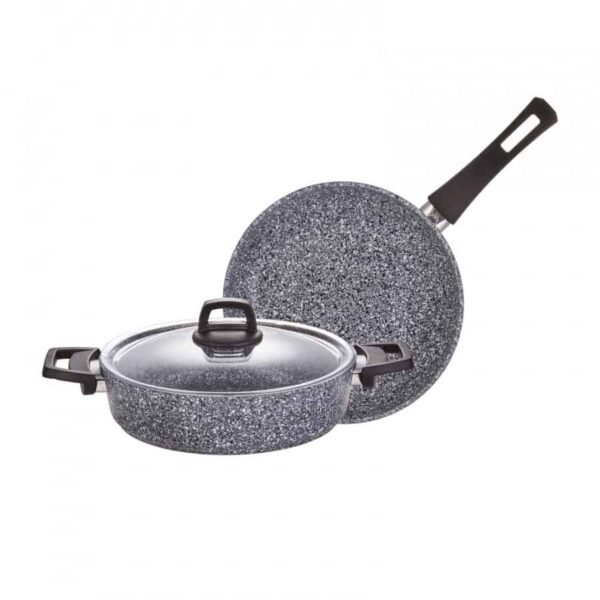 Karaca Azul Bio Granite Σετ Τηγάνια Αντιβακτηριδιακό 3Τμχ.