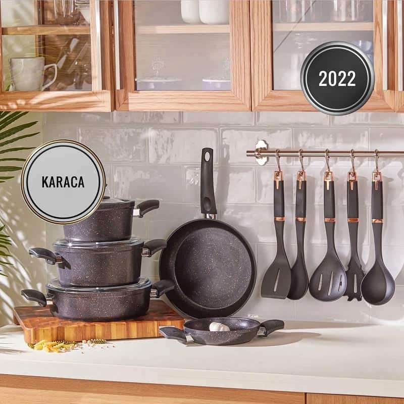 Νέο Σετ Μαγειρικών Σκευών 13Τμχ. Με Επαγωγική Βάση
