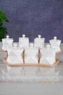 Σετ Μπαχαρικών Από Πορσελάνη 8Τμχ.