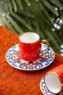 Acar Las Heras Red Σετ 6 Φλυτζάνια Ελληνικού Καφέ - 90 ml