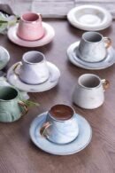 Majesty Φλυτζάνια Ελληνικού Καφέ Πορσελάνης 6Τμχ.