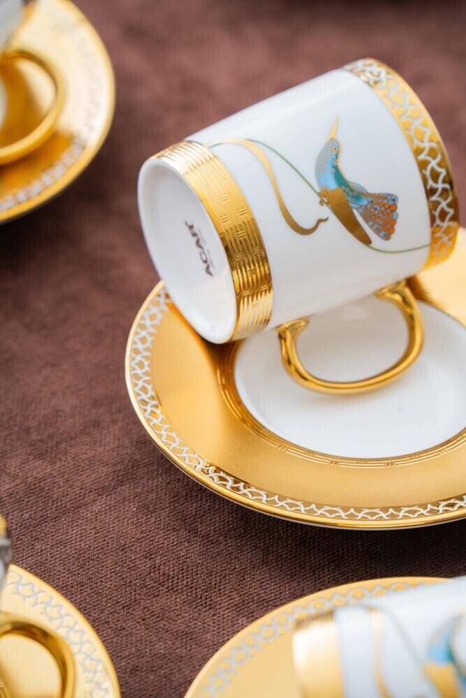 Acar Stork Σετ 6 Φλυτζάνια Ελληνικού Καφέ - 90 ml - Image 2