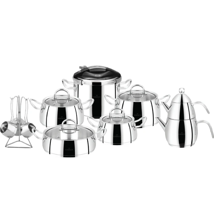 Karaca New Zeyna Σετ Μαγειρικών Σκευών - 17 Τεμάχια