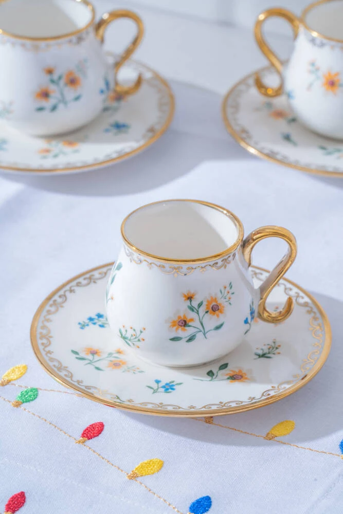 Acar Amolet Σετ Φλιτζανιών Καφέ 6 Ατόμων – 90 ml