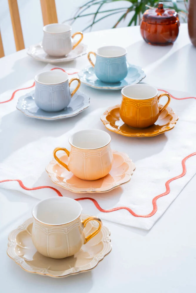 Acar Attis Σετ Φλιτζανιών Καφέ 6 Ατόμων – 90 ml